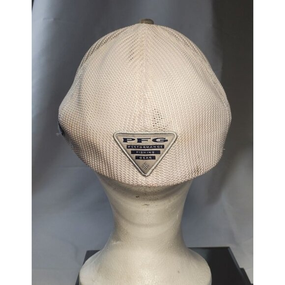 PFG Performance Fishing Gear Flexfit Baseball Cap Hat Mesh Fitted Gray White - Picture 3 of 6